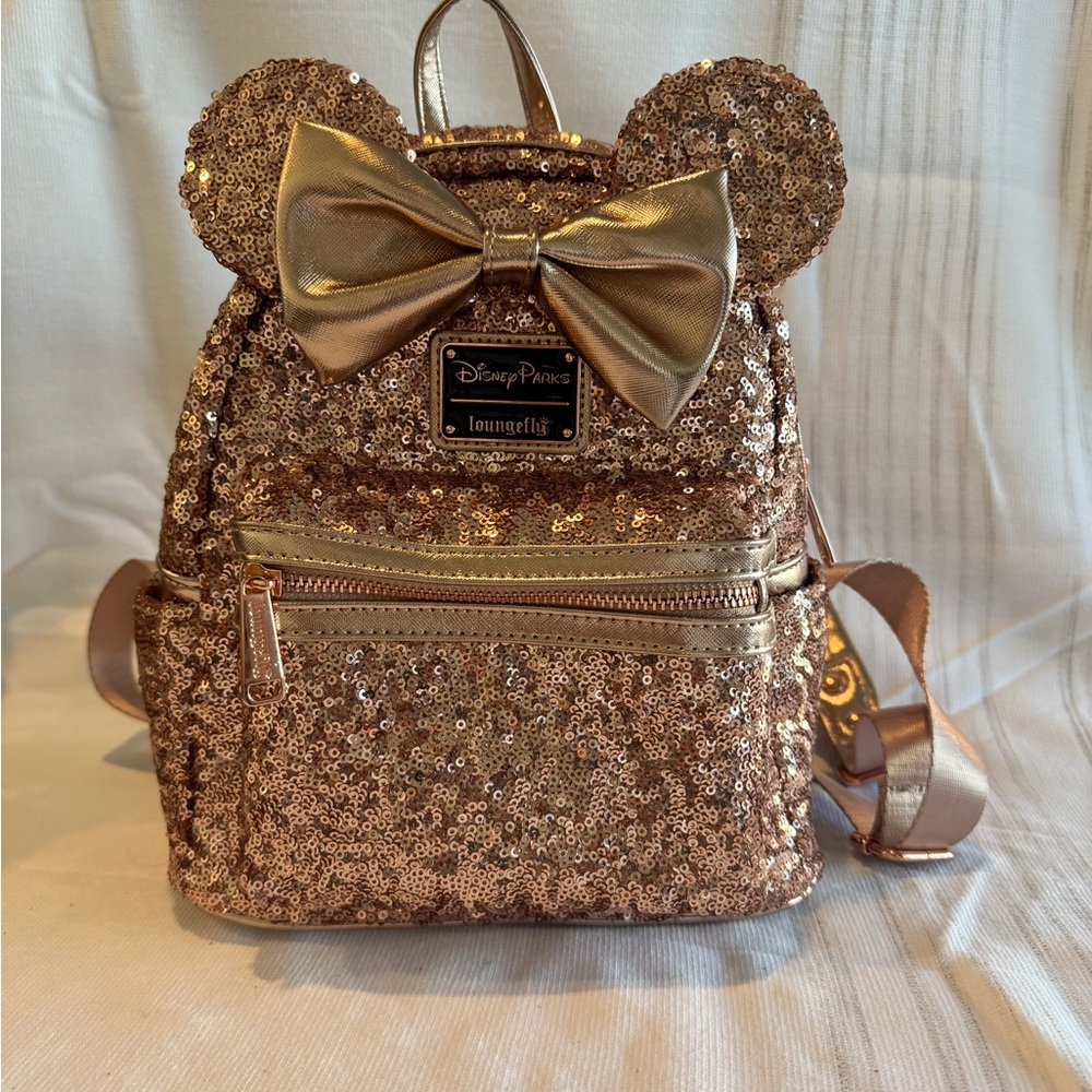 Disney Gold Sequin Mini Backpack